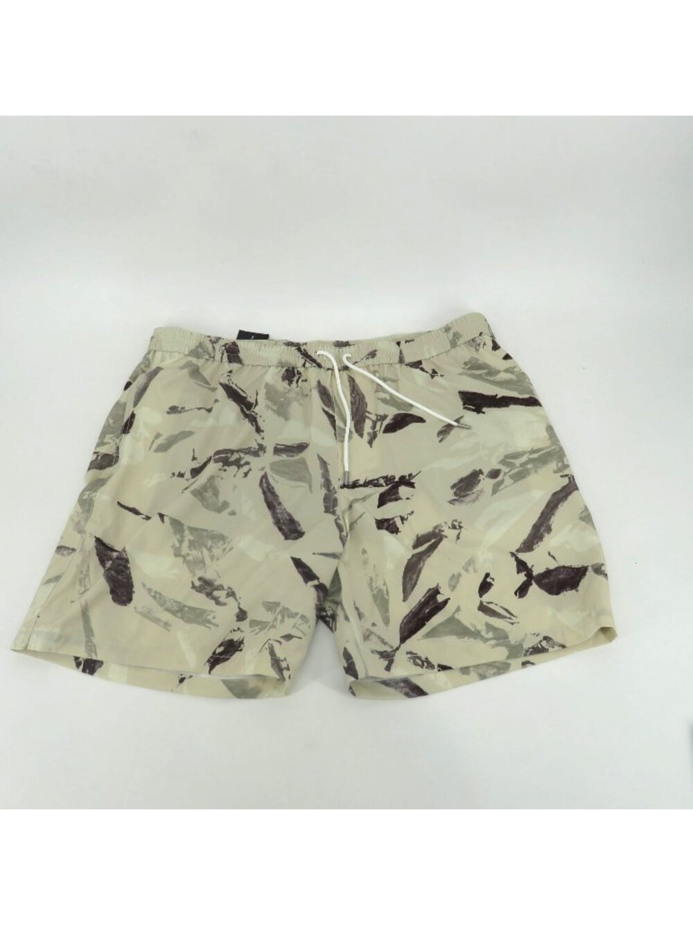 Club Monaco Mens Swim Shorts BO Print Silver XXL NWT $89.50